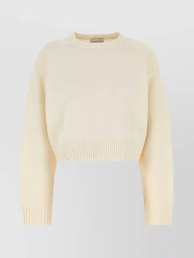 LOULOU STUDIO OVERSIZE CREW NECK WOOL BLEND SWEATER
