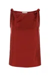 Loulou Studio Loulou Red Twill Remy Top In Red