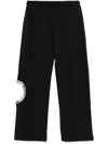 Loulou Studio Rhinestone-embellished Track Pants In Black