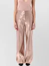 Loulou Studio Silk Linen High Waist Wide Leg Pant