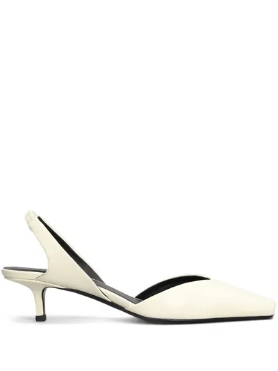 Loulou Studio 50mm Akila Pumps In Beige