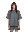 Loulou Studio A Short Sleeved Shirt In Gray