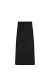 Loulou Studio Women's Aalis Cotton-blend Rib-knit Midi-skirt In Black