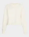 Loulou Studio Off-white Bruzzi Sweater In Ivory