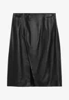 Loulou Studio Slit-detail Skirt In Black