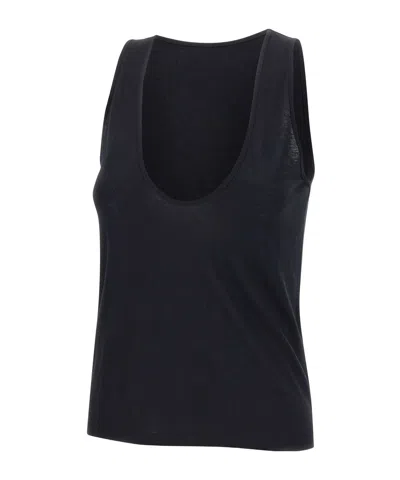 Loulou Studio Albia Top In Black