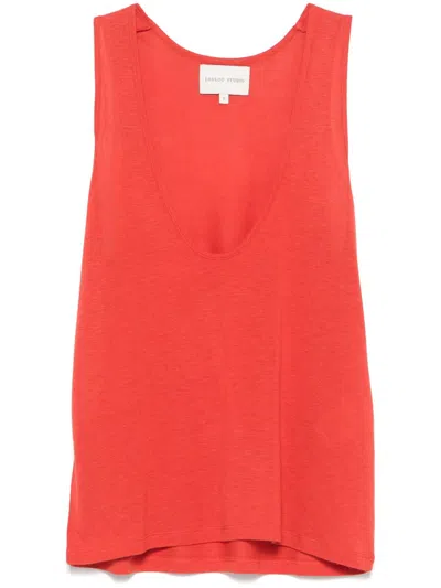 Loulou Studio Albia Top In Red