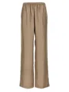 Loulou Studio 'alera' Joggers Elastic Waistband In Beige