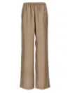 Loulou Studio 'alera' Joggers Elastic Waistband In Beige