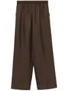 Loulou Studio Alera Straight-leg Trousers In Brown