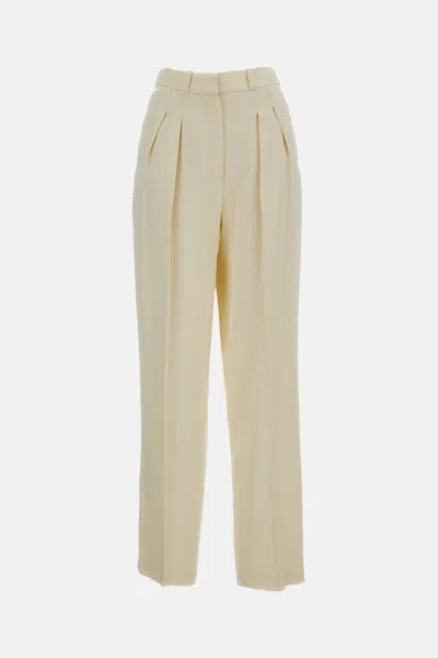 Loulou Studio Alio Pleated Tailored Pants In Neutral