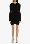Loulou Studio Amaalia Ribbed Knit Mini Dress In Black