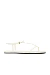 Loulou Studio Amaru Thong Sandal In Cream