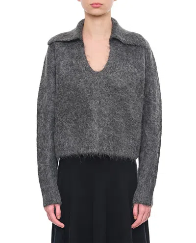 LOULOU STUDIO AMBROSE ALPACA WOOL SWEATER