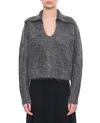 Loulou Studio Ambrose Alpaca Wool Sweater In Grey
