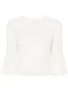 Loulou Studio Ammi Cropped Ribbed Silk-blend Top In Neutrals