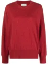 Loulou Studio Klassischer Kaschmirpullover In Red
