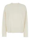Loulou Studio Anaa Lds Round Neck Sweater In Gray