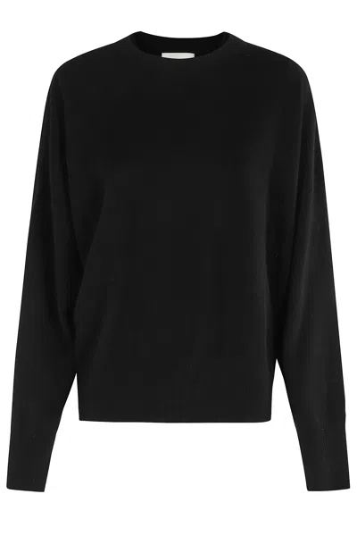 Loulou Studio Anaa Lds Round Neck Sweater In Black