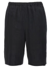 Loulou Studio Andra Elastic-waist Shorts In Black
