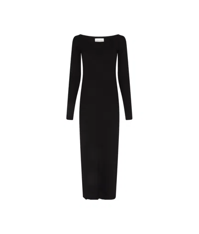 Loulou Studio Anoush Knit Long Dress In Black