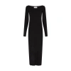Loulou Studio Knit Long Dress In Black