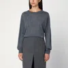 Loulou Studio Anthracite Grey Cashmere Sweater In Gray