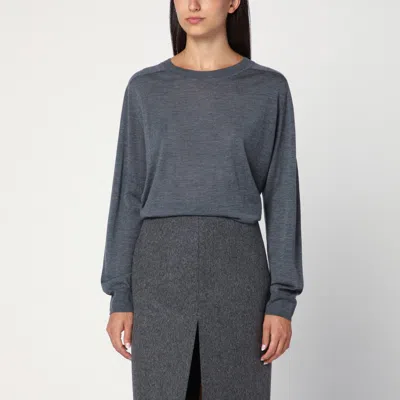 LOULOU STUDIO ANTHRACITE GREY CASHMERE SWEATER