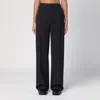 Loulou Studio Anthracite Grey Wool Palazzo Trousers In Grey