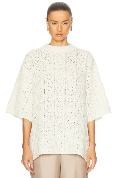 Loulou Studio Antila Top In Ivory