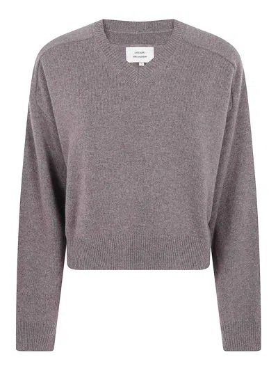 Loulou Studio Anzor Womens V Neck Knit Sweater In Green
