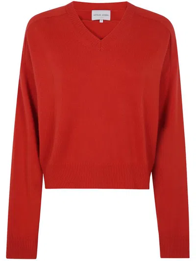 Loulou Studio Anzor Sweater In Red