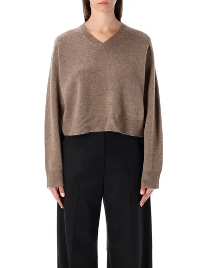 Loulou Studio Anzor V Neck In Brown