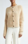 Loulou Studio Arsen Alpaca Blend Cardigan In Beige Melange