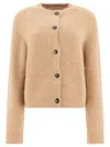 Loulou Studio "arsen" Crew Neck Cardigan In Multi