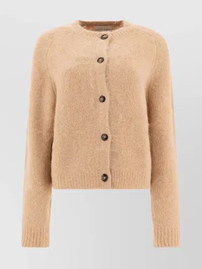 LOULOU STUDIO "ARSEN" CREW NECK CARDIGAN