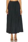 Loulou Studio Silk-blend Maxi Skirt In Black