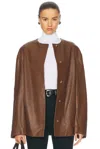 Loulou Studio Atalia Jacket In Wood