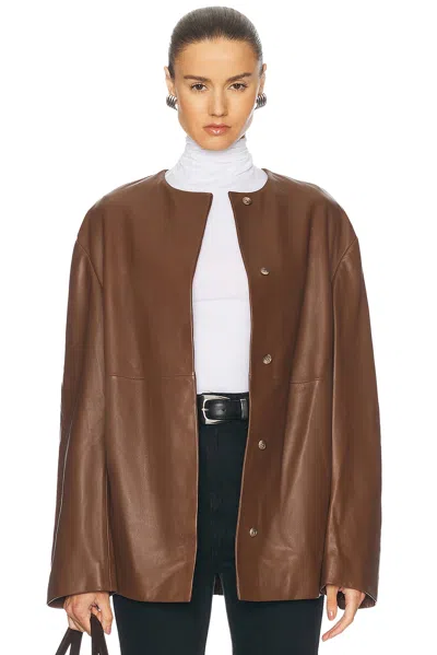 Loulou Studio Atalia Jacket In Wood