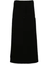 Loulou Studio Atri Skirt Buttons Pockets In Black
