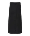 Loulou Studio Atri Skirt Buttons Pockets In Black