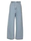 Loulou Studio Light-wash Wide-leg Jeans In Light Blue