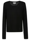 Loulou Studio Crew-neck Jumper In Black