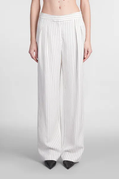 Loulou Studio Ayla Pants In White Viscose