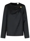 Loulou Studio 'azae' Blouse Draped In Black