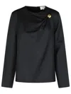 Loulou Studio 'azae' Blouse Draped In Black
