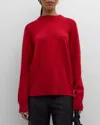Loulou Studio Oversized Knit Wool-cashmere Sweater In Burgundy