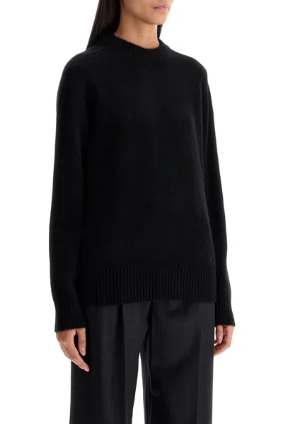 Loulou Studio Pullover Safi In Lana E Cashmere In Black