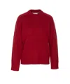Loulou Studio Ribbed Crewneck Knitwear Long Sleeves In Red