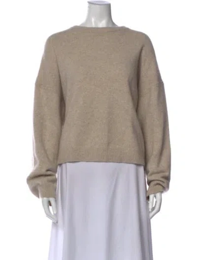 Pre-owned Loulou Studio Bateau Neckline Sweater In Neutral
